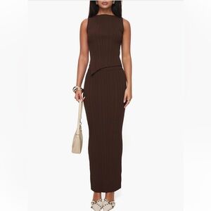 RIB SLEEVELESS 2 PIECE SET